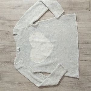Old Navy heart grey sweater